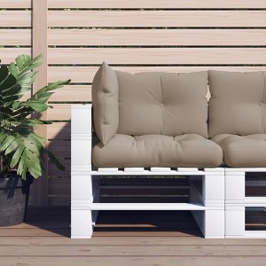 vidaXL Pallet Cushions 3 pcs Taupe Fabric - 1 of 4