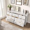 7 Drawer Tall Dresser for Bedroom, Modern Freestanding Wood Storage Chest of Drawers, Closet Organizer - 4 of 4