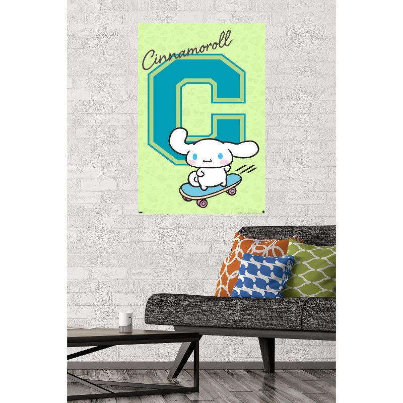 Trends International Hello Kitty and Friends: 24 College Letter - Cinnamoroll Unframed Wall Poster Prints, 2 of 7