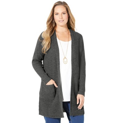 Catherines Women's Plus Size Daydream Waffle Knit Sweater