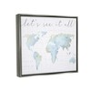 Stupell Industries Let's See It All World Map Framed Canvas - 3 of 3