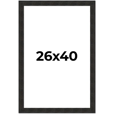 PosterPalooza | Contemporary Black Picture Frame - UV Acrylic, Foam Board Backing, Hanging Hardware