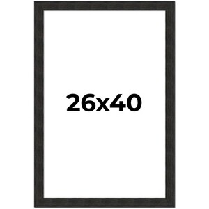 PosterPalooza | Contemporary Black Picture Frame - UV Acrylic, Foam Board Backing, Hanging Hardware - 1 of 4