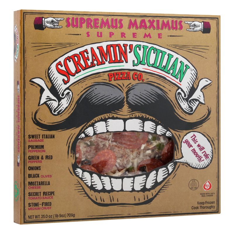Screamin&#39; Sicilian Supreme Frozen Pizza - 25oz, 3 of 6