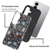 BONGEEK Case Compatible with Samsung Galaxy S25,Scratch Resistant Hybrid 2-Layer Hard Shell Bright Phone Case, Floral - 2 of 4
