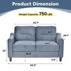 Lyngins Luxury Velvet Modular Sofa with Thickened Cushions, Detachable Design Accent Chair, Modern Sectional Couches for Living Room/Office - 2 of 4
