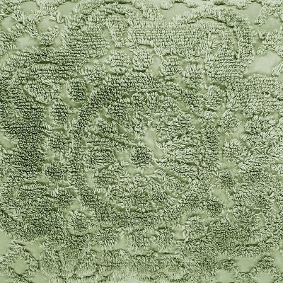 Sage Cotton Chenille Twin Bedspread and Sham Set