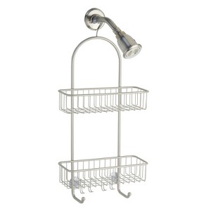 iDesign Classico 2 26 in. H X 12 in. L Satin Silver Shower Caddy - 1 of 1