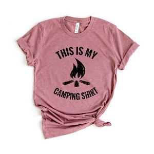Simply Sage Market Women's This Is My Camping Shirt Short Sleeve Graphic Tee - 1 of 3