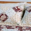 Slickblue Vermicelli Quilted Cotton Quilt Set, Twin Size, Floral 1/2 Designs, 2-Piece Set, Reversible - 2 of 4