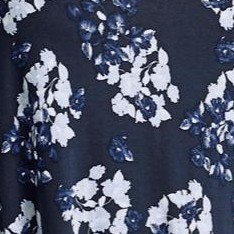 navy floral print