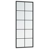Mirror Black Metal, Glass Mirror Rectangular Traditional - 4 of 4