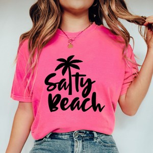 Simply Sage Market Salty Beach Garment Dyed Tee - 1 of 4