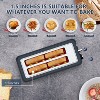 ELJGET Long Slot 4 Slice Toaster Black 1600W, for Bagels & Waffles, 6 Browning Levels, 4 Basic Functions & Removable Tray, Kitchen Gadgets - 3 of 4