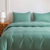 Cotton Duvet Cover Set, Queen Size, Breathable, 3 Pcs, Oil - Blue - 4 of 4