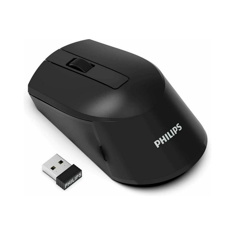 PHILIPS Wireless Mouse Optical Ergonomic Mouse SPK7104, 1 of 7