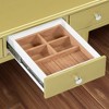 Luxury Makeup Vanity Desk with Oval Mirror, 3-Drawer Dressing Table for Jewelry Storage, Elegant Console Table for Bedroom, Stylish Home Decor - 4 of 4
