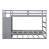 YOOCOZZ Twin-over-Twin Bunk Bed with Trundle and Staircase - 3 of 4