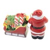 4.0 Inch Santa's Workshop S & P Set Christmas Santa Sleigh Salt And Pepper Shakers - 3 of 3