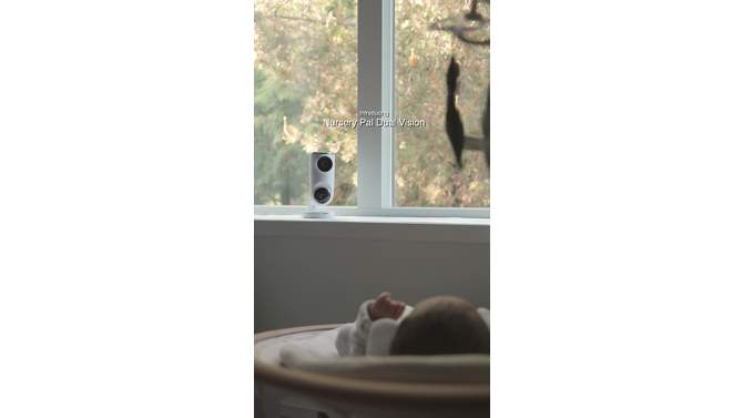 Hubble Connected Nursery Pal Dual Vision 5&#34; Smart HD 2-in-1 Baby Monitor, 2 of 15, play video
