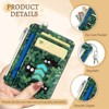 Generic Cute Black Cat Credit Card Holder Small Wallet Women, Green Grass Slim RFID Blocking Wallet - 3 of 4