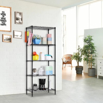 59.1 In.  Adjustable Modular Metal Shelving Unit Heavy Duty Kitchen Storage Rack Organizer Microwave Shelf