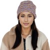 Anna-Kaci Winter Slouchy Beanie Hat Colorful Stretchy Knit Long Baggy Slouch Skull Cap for Women- Purple - 2 of 4