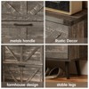 Narrow Slim Freestanding Rack Cabinet, Shoe Organizer Cabinet for Entryway - 3 of 4