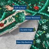 Washable Christmas Area Rug Non Slip Decorative Xmas Holiday Carpet with Santa & Reindeer Print Soft Non Shedding - 4 of 4