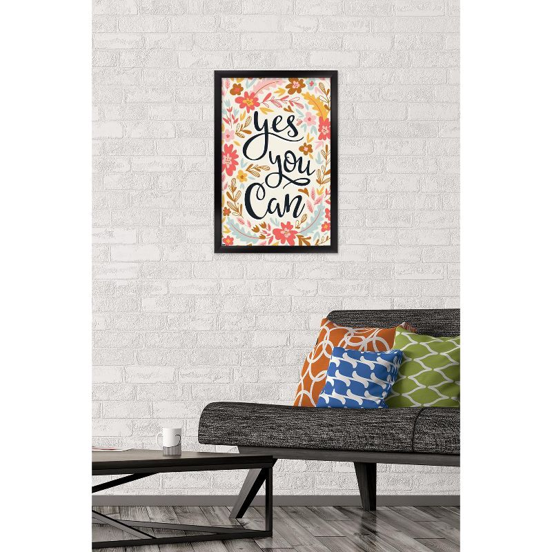 Trends International Cozy Joy - Yes You Can Framed Wall Poster Prints, 2 of 7