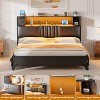 Besiost Storage Headboard with Charging Station and LED Light - 4 of 4