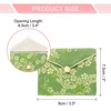 Unique Bargains Silk Embroidered Jewelry Organizer Pouch with Snap Button 6 Pcs - 2 of 4