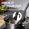Impresa [2 Pack] Canning Ladle Set - 8oz Ladle w/Angled Curve Spoon - Black - 4 of 4