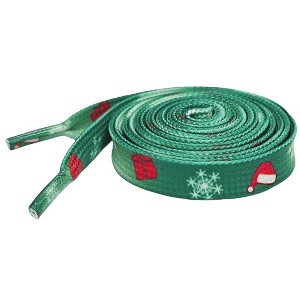 INSPIRE CHIC Christmas Flat Shoe Laces for Hiking Shoes Sneakers 0.31'' 1 Pair - 1 of 4