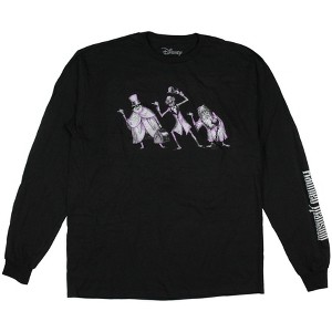 Disney Men's Haunted Mansion Hitchhiking Ghosts Adult Long Sleeve T-Shirt - 1 of 4