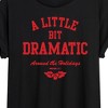Women's - Mean Girls - Little Bit Dramatic Around Holidays Oversized Graphic T-Shirt - 2 of 4