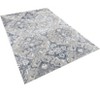Home Mart Goods Grey Blue Floral Geometric Contemporary Soft Low-Pile Area Rug - 5'3"x7'2" - 2 of 4