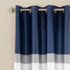 2pk 52"x84" Room Darkening Alexander Curtain Panels Navy - Lush Décor - 2 of 3