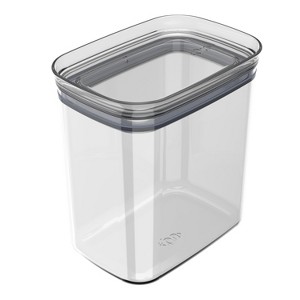 OU Airtight Food Storage Container 6.3 cup, BPA Free Clear Plastic Food Storage Container with Leak Proof Lid, Stackable Kitchen Pantry Organizer - 1 of 4