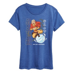 Women's - Avatar: The Last Airbender - Aang Air Bending Short Sleeve Graphic T-Shirt - 1 of 4