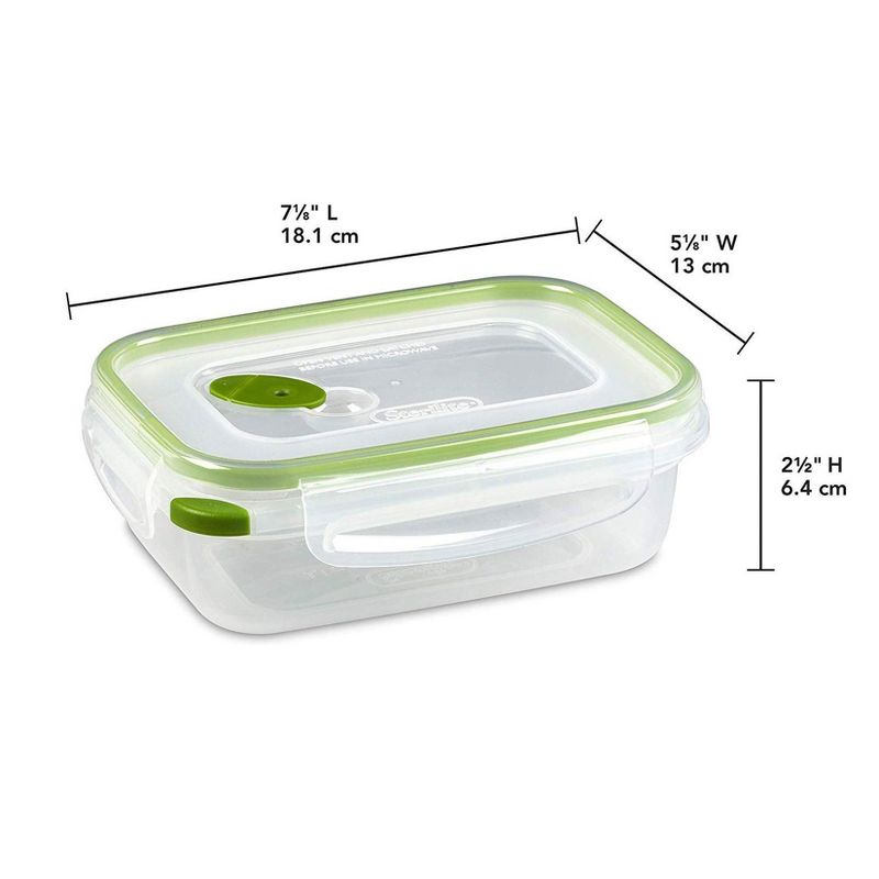 Sterilite 3.1 Cup Rectangle Ultra-Seal Food Storage Container, Green, 4 of 6