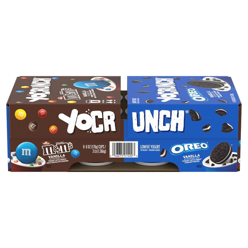 YoCrunch Low Fat Vanilla with OREO and M&#38;Ms Yogurt Variety Pack - 8ct/4oz Cups, 3 of 14
