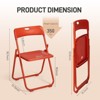 Karl Home |Stackable Metal Folding Chair Set (Set of 6) - 4 of 4