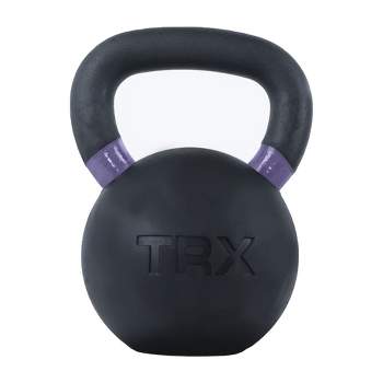 Trx Flat-based Rubber Coated Color Coded Kettlebell At Home Gym Equipment  For Weight Lifting And Strength Training, 35.2 Pounds (16 Kg) : Target