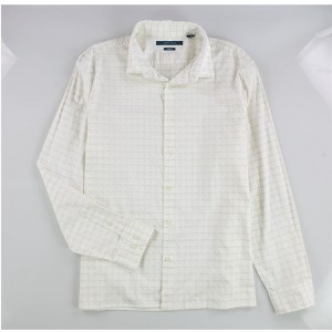 Perry Ellis Mens Dobby Geo Print Stretch Button Down Dress Shirt - 1 of 2