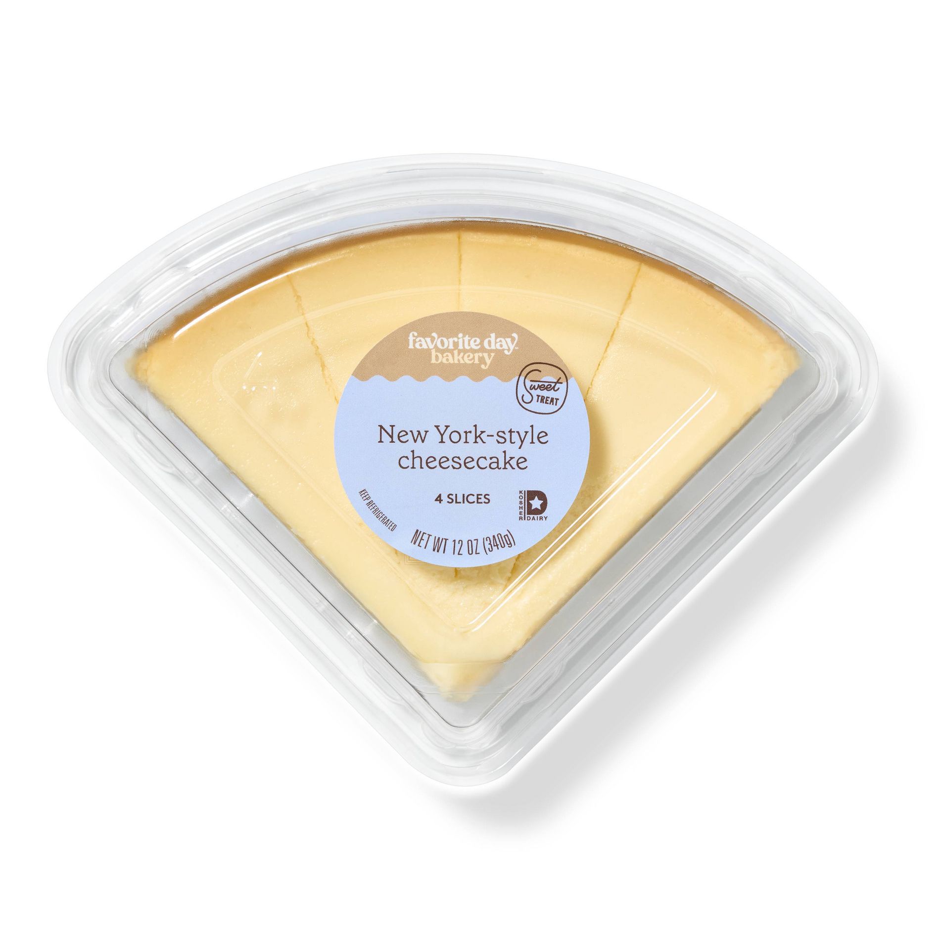 New York Style Cheesecake Slices - 12oz/4ct - Favorite Day™