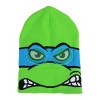 TMNT Rolldown Leo Adult Mesh Eye Green Beanie - 3 of 4