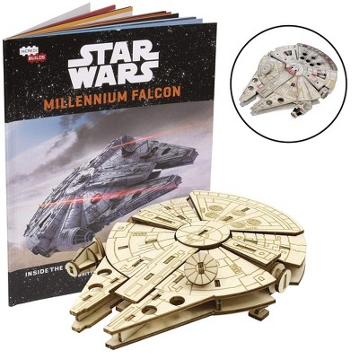 Incredibuilds Star Wars Millenium Falcon Book & Wood Model Figure Kit :  Target