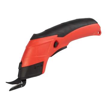 Stalwart 3.6V Cordless Electric Scissors, Red