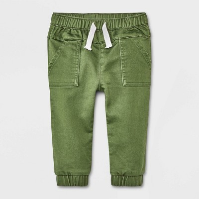 Image of Baby Boys' Casual Pull-On Jeans - Cat & Jack™ Green Newborn